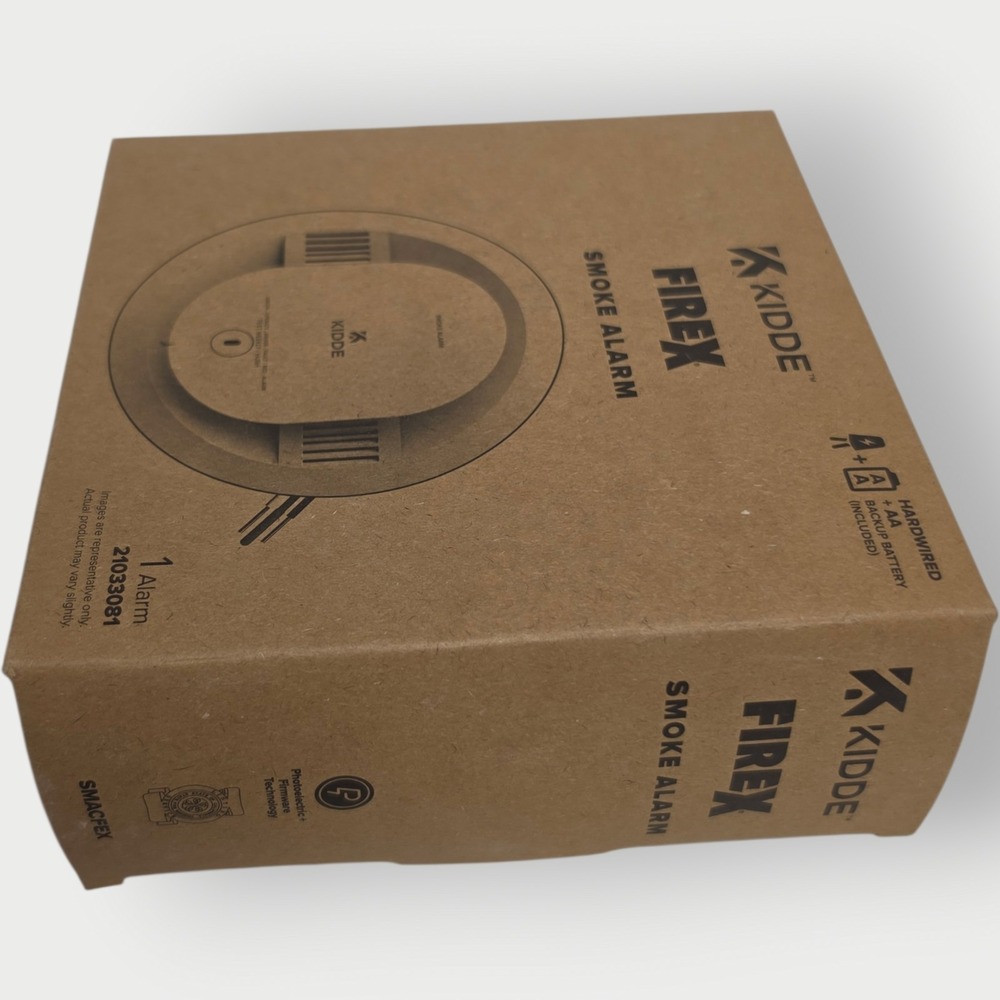 Kidde Firex Smacfex: Smoke Alarm Detector Hardwired +AA Backup Battery New - Picture 3 of 3